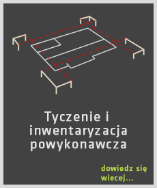 tyczenie budynku tyczenie infrastruktury inwentaryzacja powykonawcza geo-luk geodeta Mińsk Mazowiecki